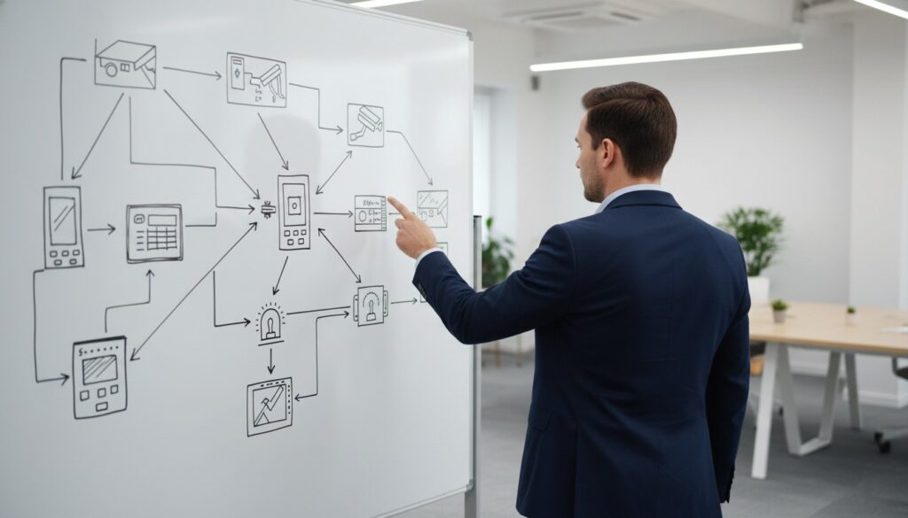 Proces obezbeđenja na beloj tabli - Sion Company